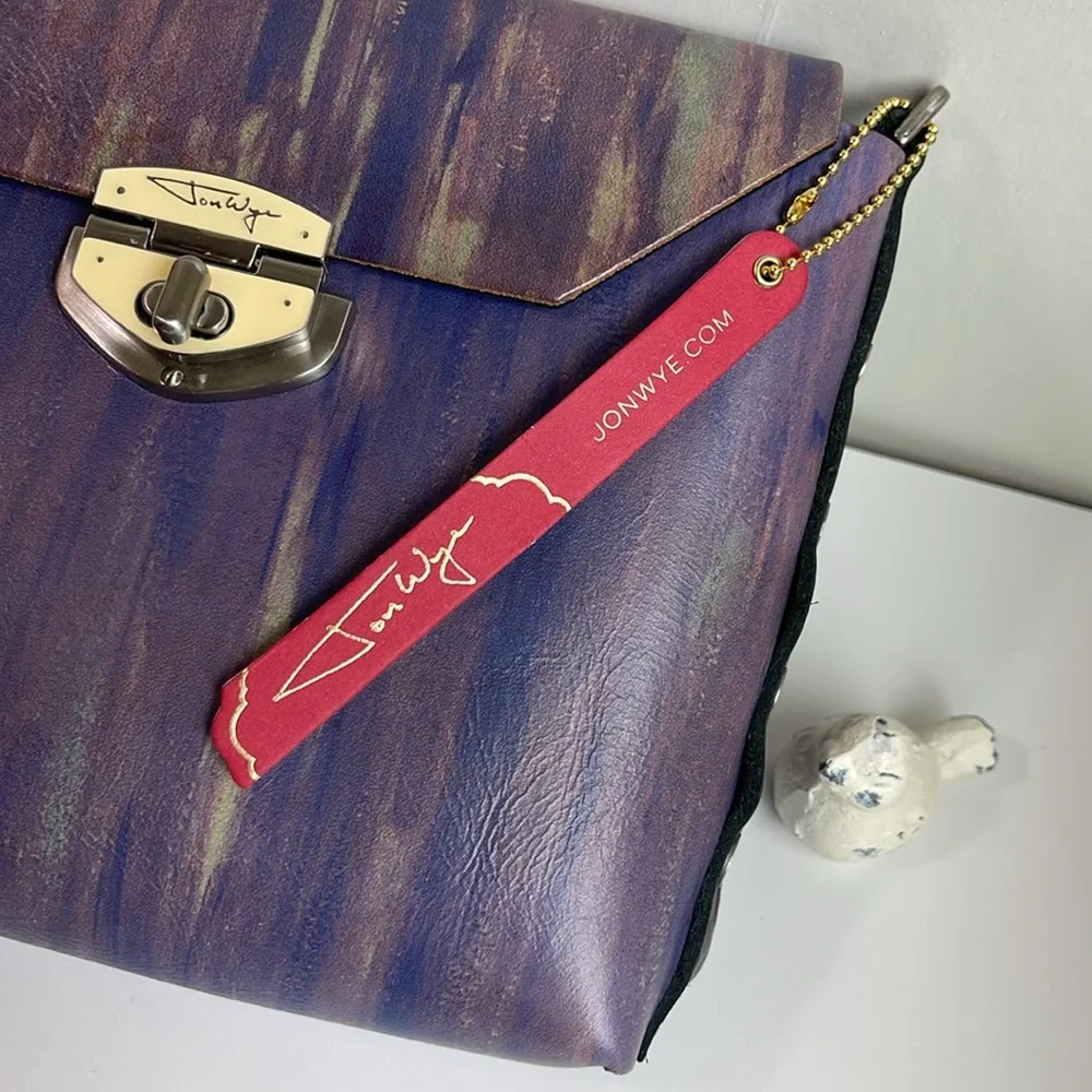 Jon Wye Leather Clutch Crossbody - Picture 6 of 17